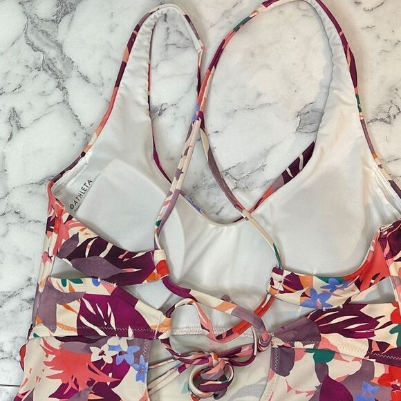 Athleta Daybreak Tropic Triangle Tankini Top M Tall - Picture 5 of 7